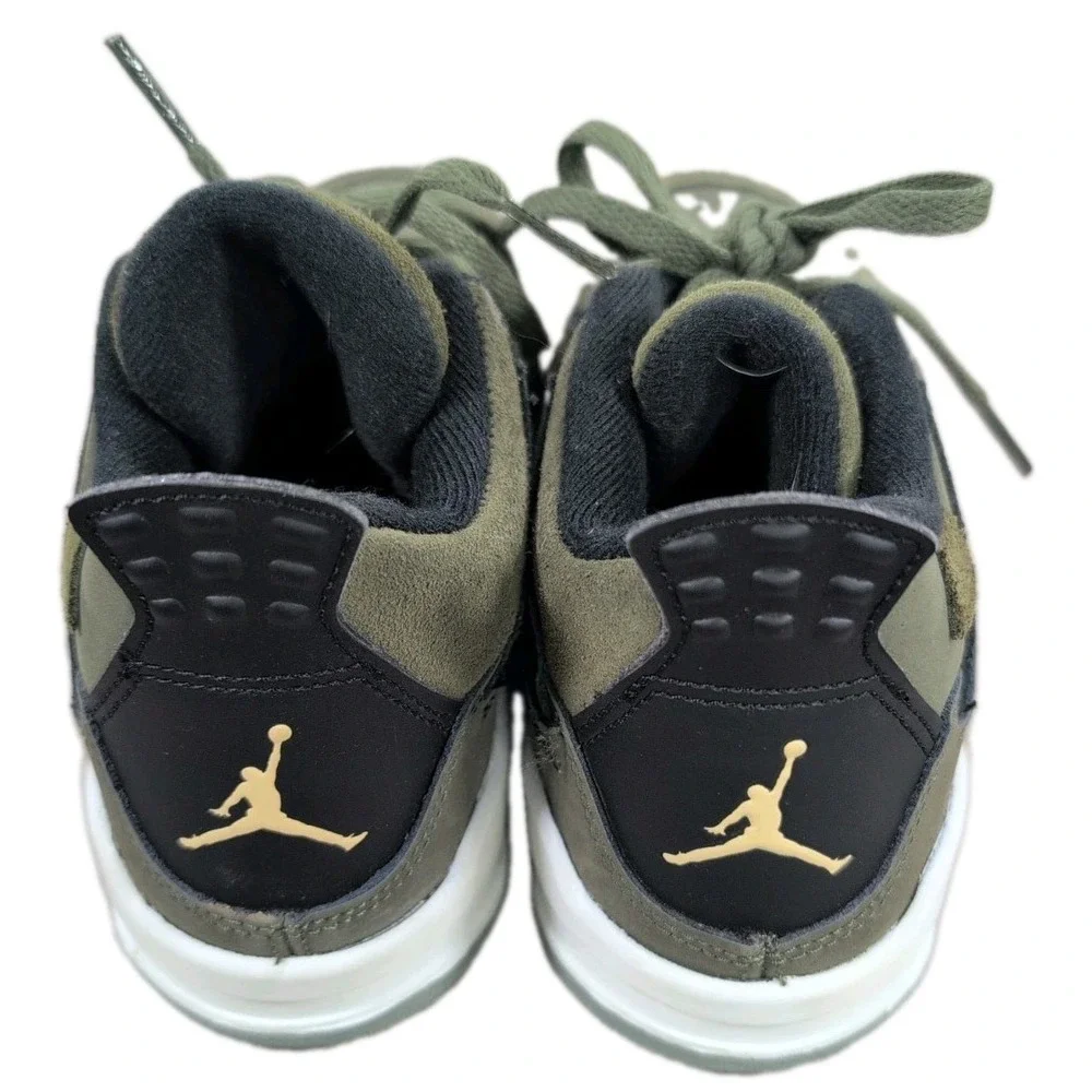 Jordan 4 Retro SE Craft Medium Olive Little Kids Size 2Y Shoes w/ Box FB9929